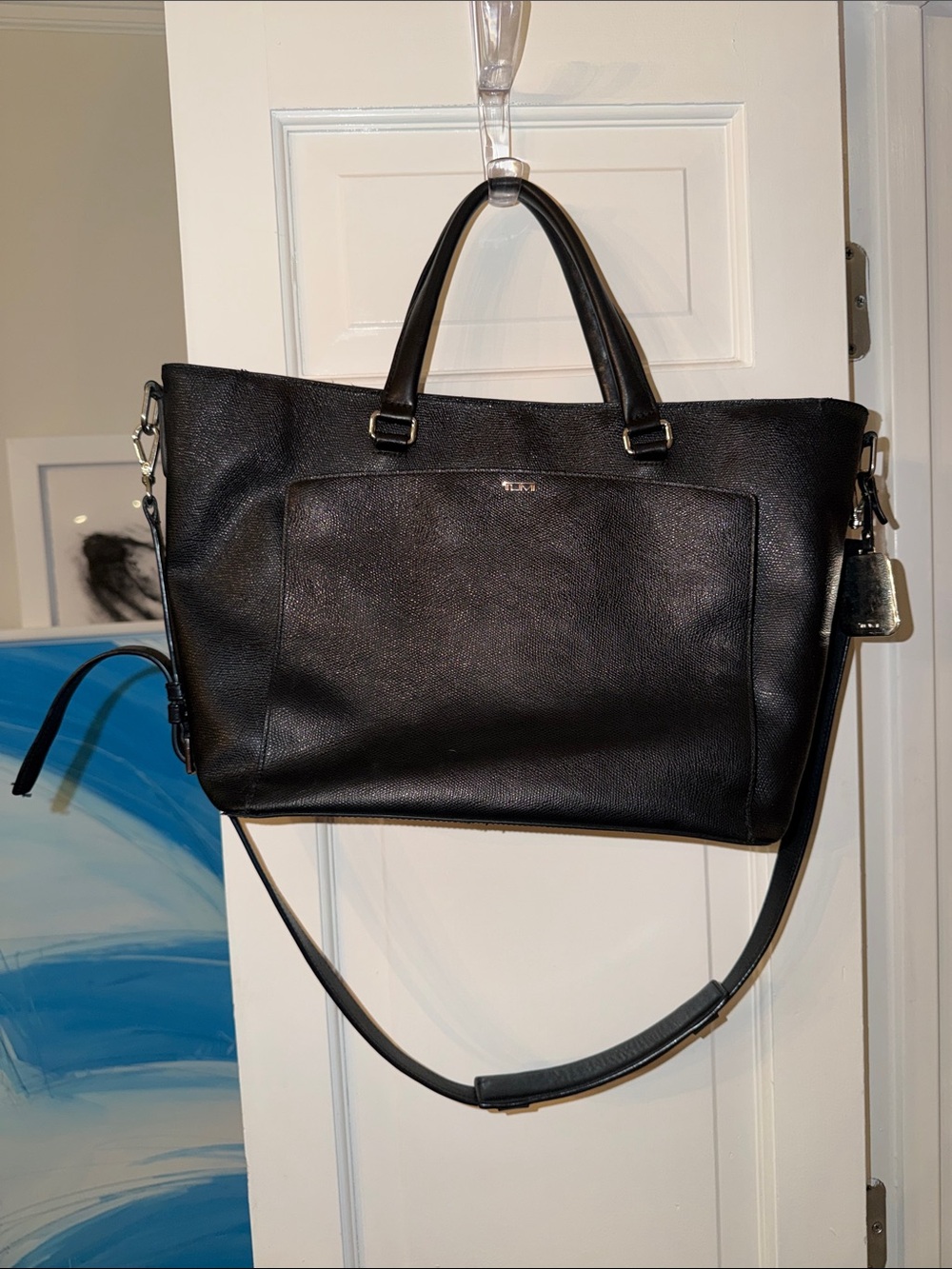 Tumi Voyageur Valetta Medium Leather Tote with Shoulder Strap